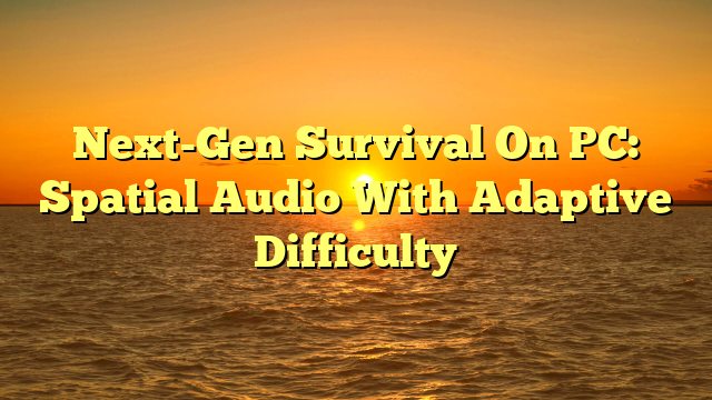 Next-Gen Survival On PC: Spatial Audio With Adaptive Difficulty