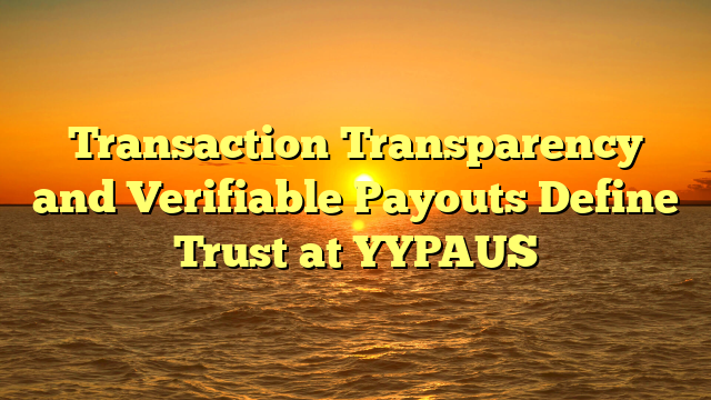 Transaction Transparency and Verifiable Payouts Define Trust at YYPAUS